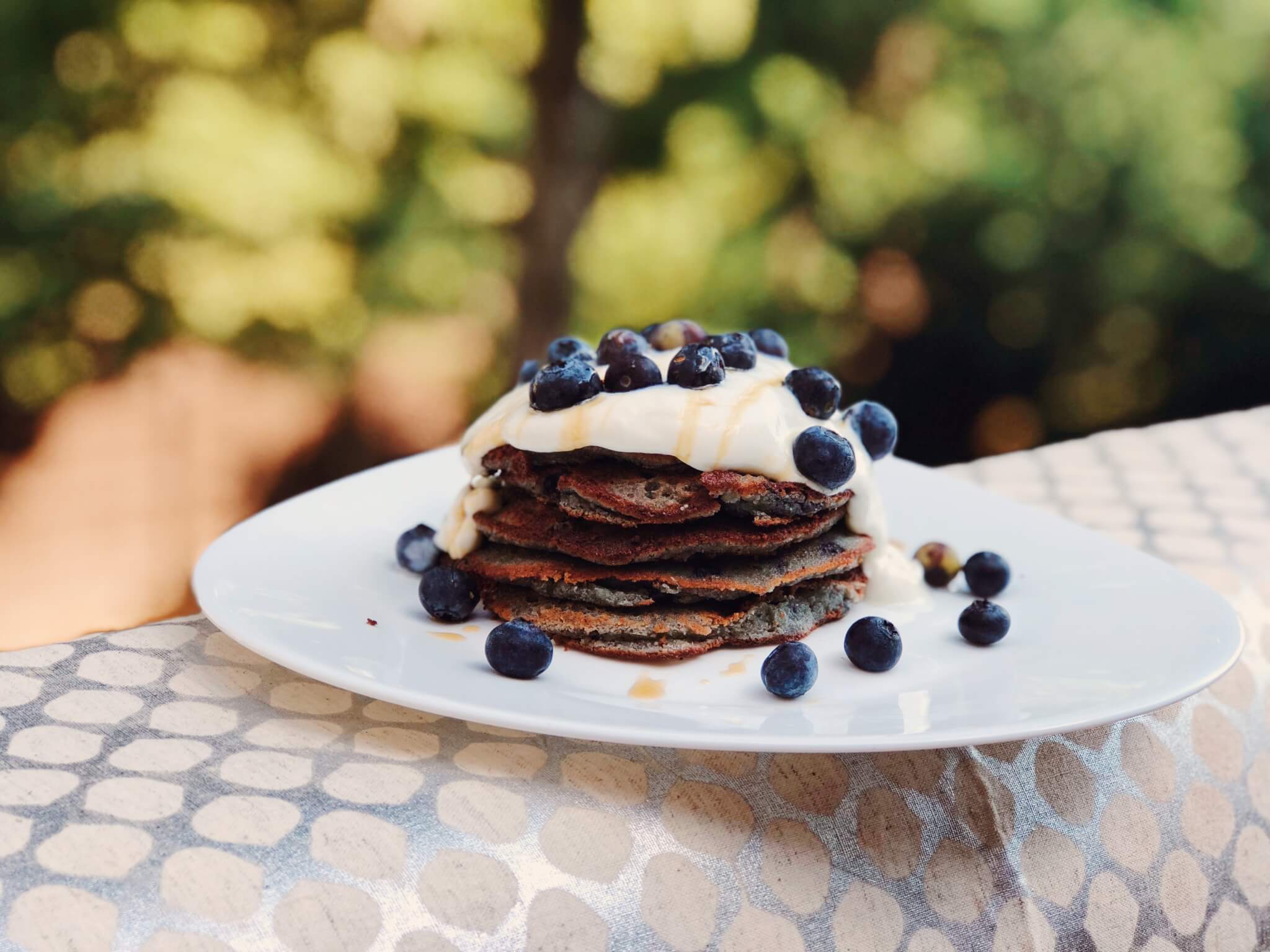 Blueberry Pancakes, Probiotic Blueberry Pancakes
