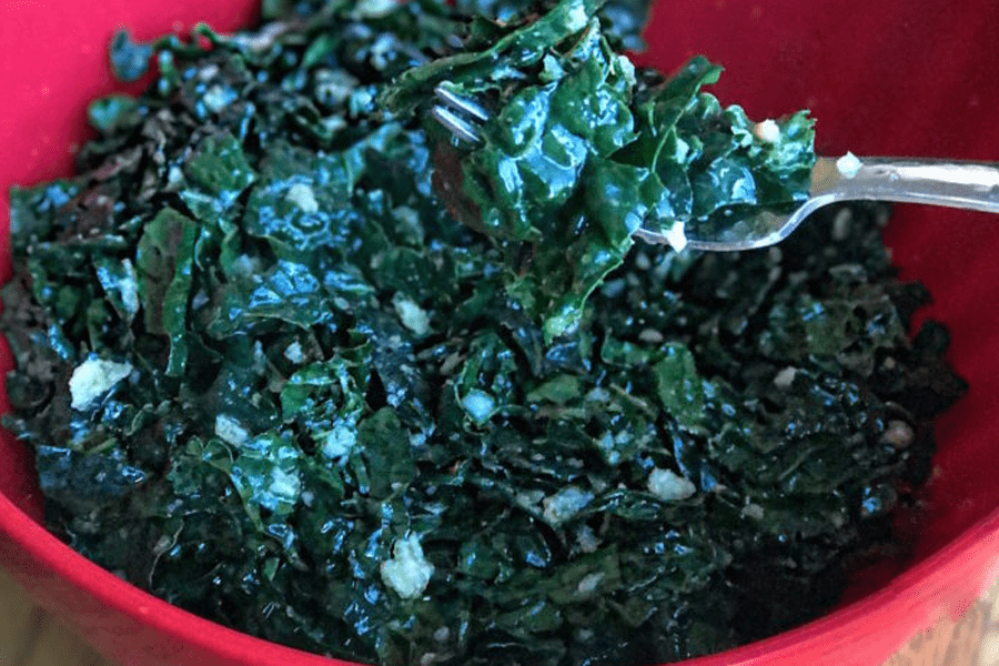 kale salad, Lemon Garlic Kale Salad
